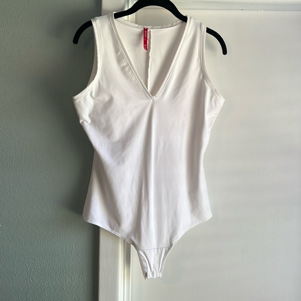 Spanx white tank bodysuit